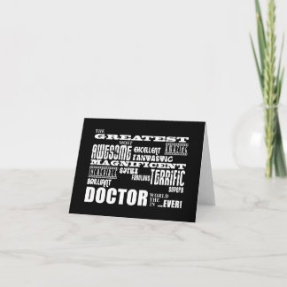 Carte De Remerciements Médecins cool modernes amusants Meilleur Docteur M