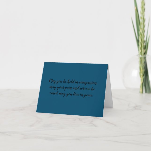 Carte De Remerciements méditation pour un ami (Devant)