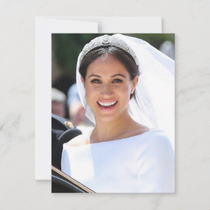 Carte De Remerciements Meghan Markle Mariage royal