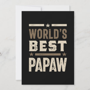 Carte De Remerciements Meilleur cadeau Papaw Grand-pa au monde pour homme