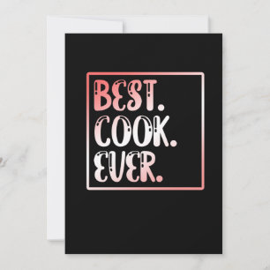 Carte De Remerciements Meilleur Cuisinier Jamais Chef Cuisine Cuisine Fab