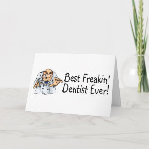 Carte De Remerciements Meilleur Dentiste Freakin Jamais 2