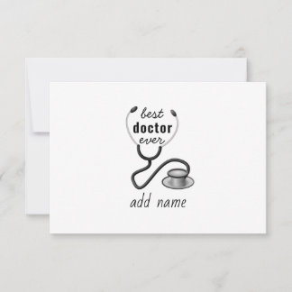 Carte De Remerciements Meilleur Docteur jamais apprécié le plus grand Doc