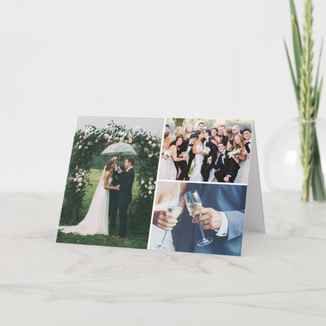 Carte De Remerciements Meilleur jour Chaque Mariage photo (Devant)