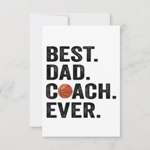 Carte De Remerciements Meilleur Papa Entraîneur Toujours Basketball Père 