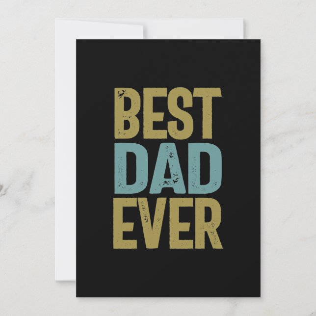 Carte De Remerciements Meilleur papa jamais | Cadeau Père (Devant)