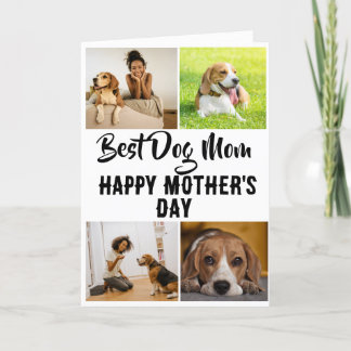 Carte De Remerciements Meilleure maman de chien...Carte de fête des mères