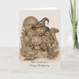 Carte De Remerciements Meilleurs voeux pour un Bon thanksgiving