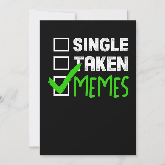 Carte De Remerciements Mème amusant Cadeau simple Mèmes pris (Devant)