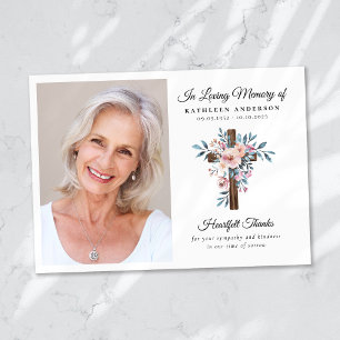 Carte De Remerciements Mémorial funéraire de la Croix d'Eucalyptus