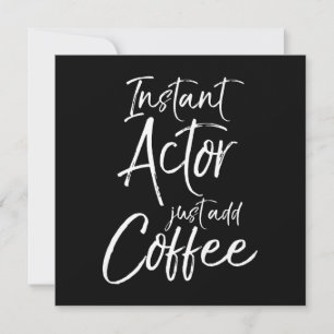Carte De Remerciements Mens    intérimaireWomen Instant Actor Ajoute Just