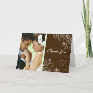 Carte De Remerciements Menthe de chocolat - mariage