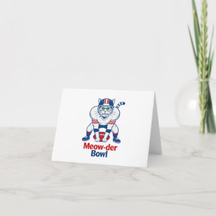 Carte De Remerciements Meow-der Bowl 