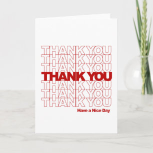 Carte De Remerciements Merci! Bonne journée !