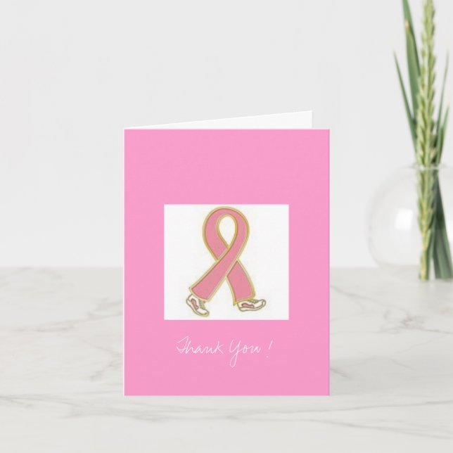 Carte De Remerciements Merci, cancer du sein (Devant)