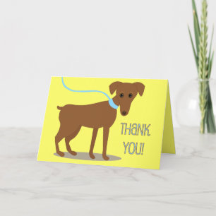 Carte De Remerciements Merci! De Chien
