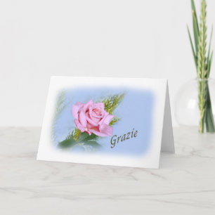Carte De Remerciements Merci, Grazie, italien