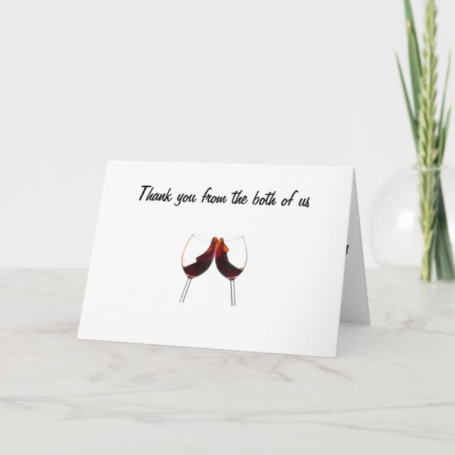 Carte De Remerciements **MERCI** POUR *25e ANNIVERSAIRE MARIAGE* (Devant)