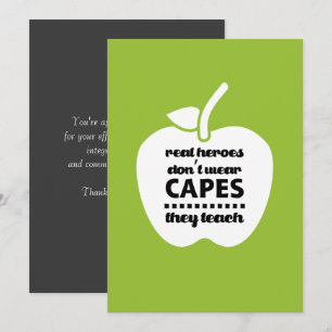 Carte De Remerciements Merci, professeur. Citation d'enseignement Apple