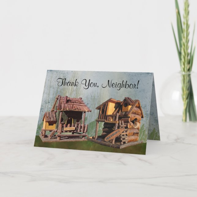 Carte De Remerciements Merci, voisin (Devant)