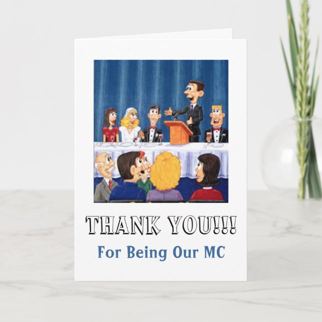 Carte De Remerciements Mercis de Mwedding MC (Devant)