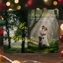 Carte De Remerciements "Merry Christmas Card & Happy New Year Greetings"