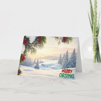 Carte De Remerciements Merry Christmas Greeting Card Romans 6:23 (5x7)