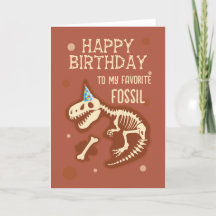 Mes voeux d'anniversaire favoris pour les fossiles
