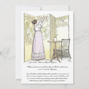Carte De Remerciements Mesdames accomplies, Jane Austen Pride & Préjugés