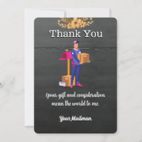 message Lettre du transporteur Mailman Postal Mail