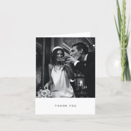 Carte De Remerciements Message personnalisé modifiable photo de mariage p