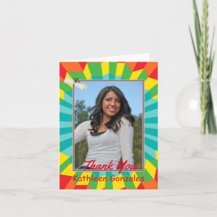 Carte de remerciements mexicaine avec Col Vibrant