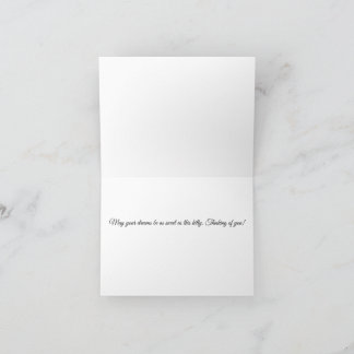 Carte De Remerciements Midnight Kitty Adventure_Thinking of You Card