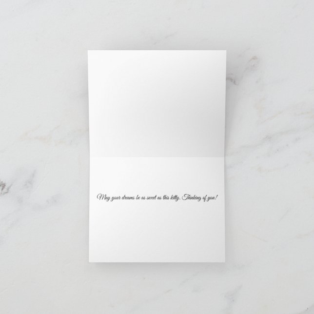 Carte De Remerciements Midnight Kitty Adventure_Thinking of You Card (Intérieur)