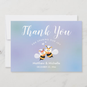 Carte De Remerciements Miel Sucré Signifie Être Couple Mariage