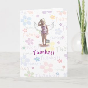 Carte de remerciements mignon