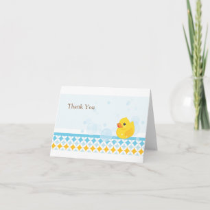Carte de remerciements mignon en caoutchouc