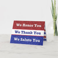 Militaire - Soutenez Nos Troupes - Nous Vous Saluo