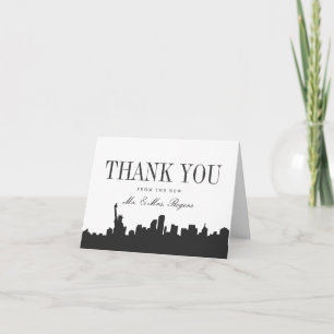 Carte De Remerciements Mini New York Wedding Thank You