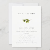 Minimale Simple Pine Branche N'importe quel âge An