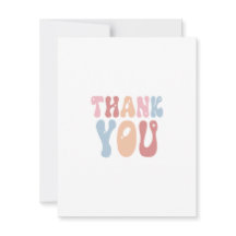 Carte de remerciements minimaliste