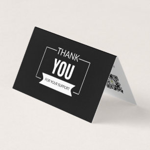 Carte de remerciements minimaliste pour les entrep