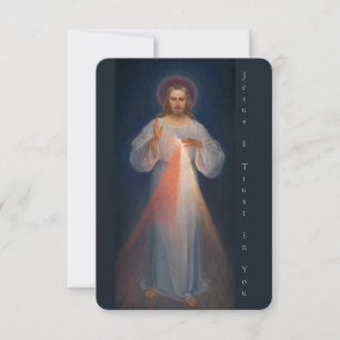 Carte De Remerciements Miséricorde divine par Kazimierowski Eugene