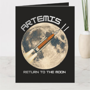 Carte De Remerciements mission Artémis sur la Lune