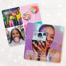 Modern Thank You Custom Photo Collage Party