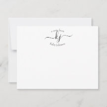 Moderne Chic 2 Initiales Monogrammes Personnalisée
