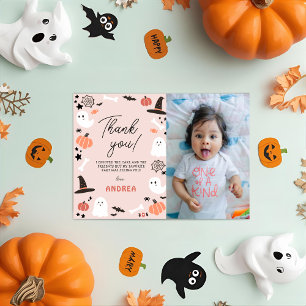 Carte De Remerciements Moderne Cute Éffrayant Un Halloween 1ère Boo-day P