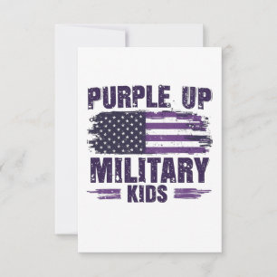 Carte De Remerciements Mois de la sensibilisation aux enfants militaires
