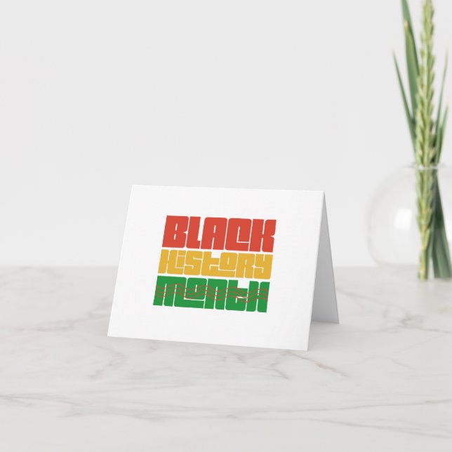 Carte De Remerciements Mois de l'histoire des Noirs C'est plus qu'un mois (Devant)