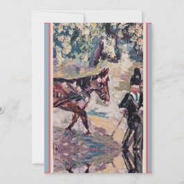 Carte De Remerciements mon style horsey renoir